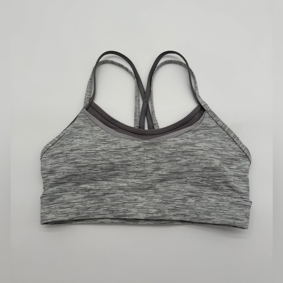 Zyia Active Other - Women’s ZYIA Active Padded Gray Striped Design Sports Bra Sz Small